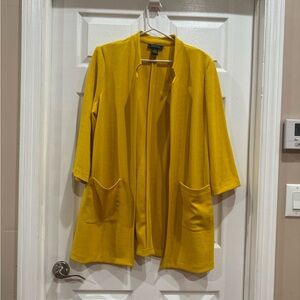 NYCC Yellow Open-Front Cardigan Jacket